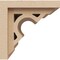 Ekena Millwork 6"W x 6"D x 6"H Wide Sheridan Rough Cedar Woodgrain TimberThane Corbel, Primed Tan CORUR06X06X06SHERCPR - alternate 5